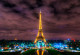 Фототапет Париж нощен изглед към Айфеловата кула
