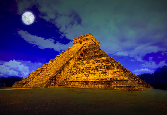 Фототапет Мексико пирамидите вечер