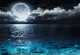 Фототапет Абстракция луна и море