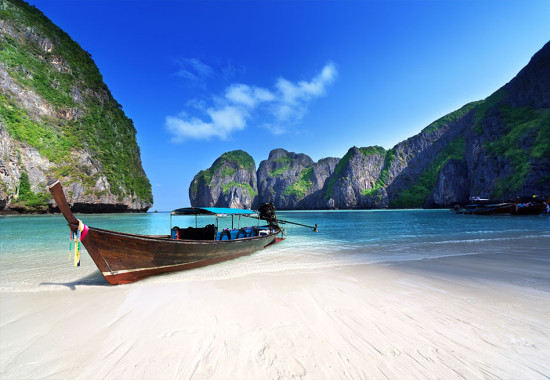 Фототапет Плаж с лодка в Тайланд