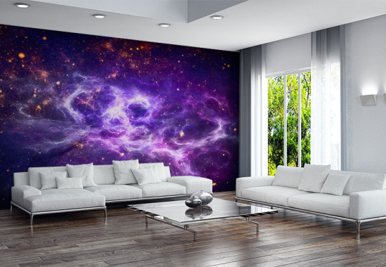 Фототапет Лилава галактика