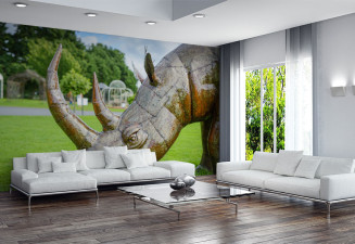 Фототапет Скулптура носорог