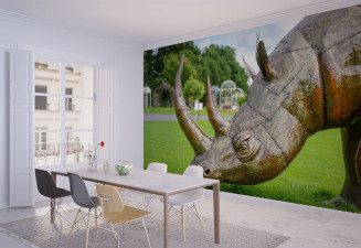 Фототапет Скулптура носорог
