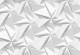 3D Геометрична абстракция оригами в бяло
