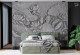 3D Барелеф Лотуси в сиво