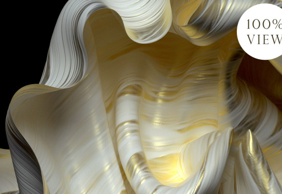 3D Фототапет Златна вълна