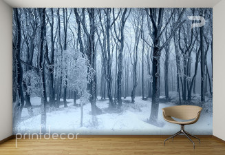  Фототапет Замръзналата гора 